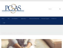 Tablet Screenshot of pcsas.org